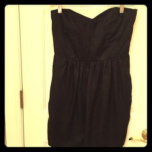 Soshanna black strapless dress